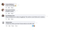 Comments by fans on the post (Image via Facebook/@Mary Ellen Whitaker)